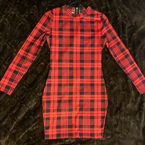 Flannel pattern dress